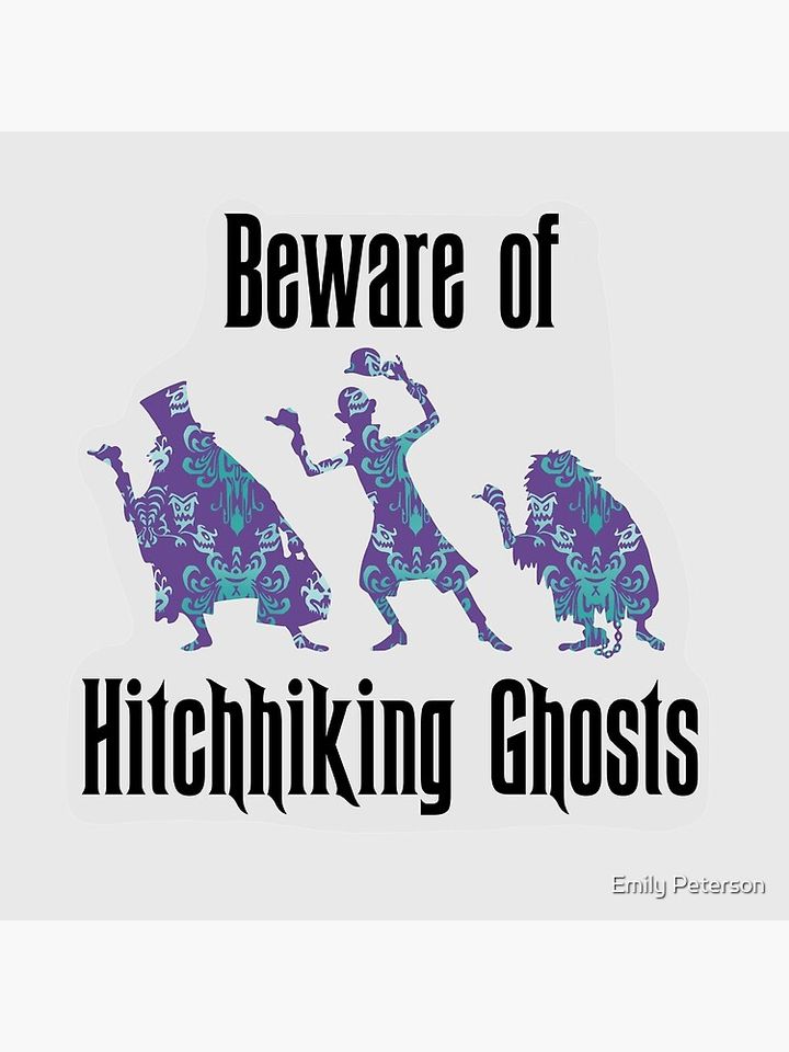 Hitchhiking Ghosts - Haunted Mansion Inspired Pillow