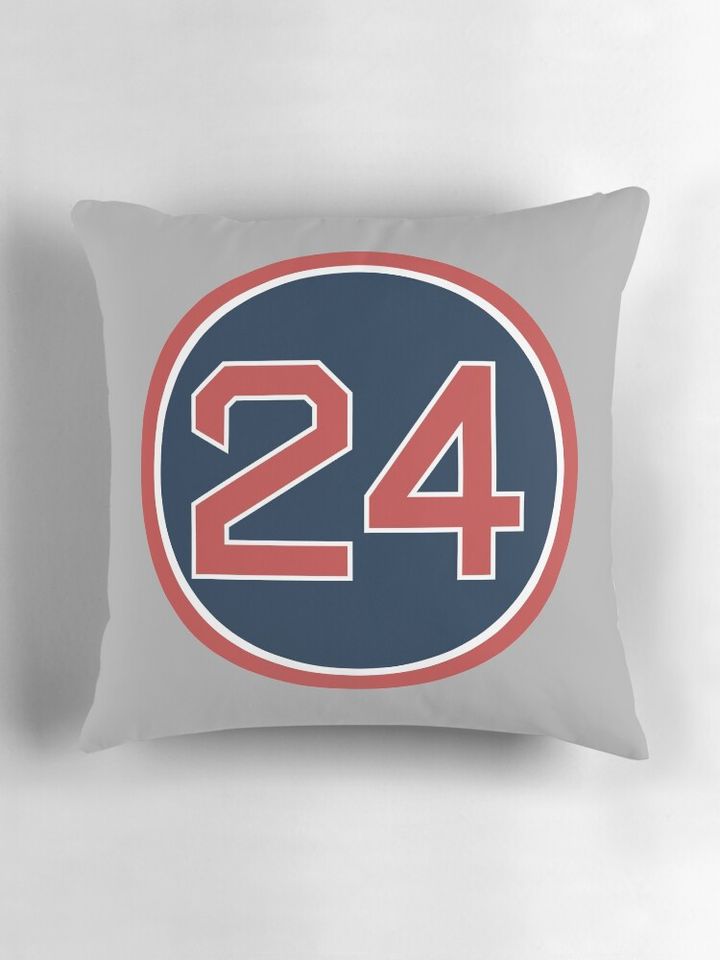 Manny Ramirez #24 Jersey Number Pillow