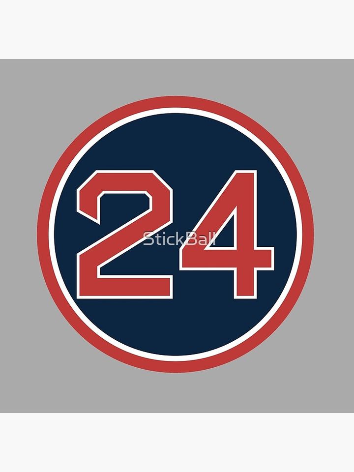 Manny Ramirez #24 Jersey Number Pillow