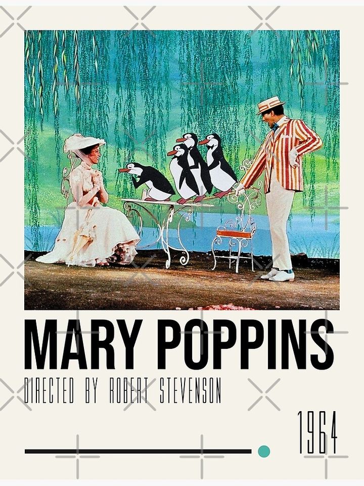 Mary Poppins Art Movie Poster Premium Matte Vertical Poster