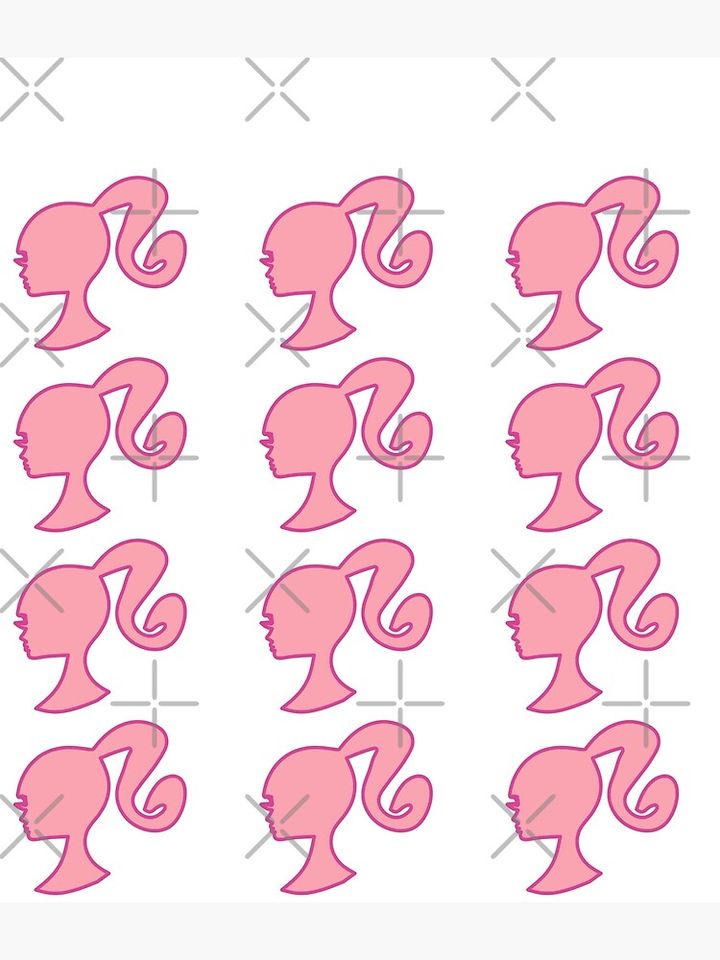 Barbie faces pink - Sticker Pack Backpack