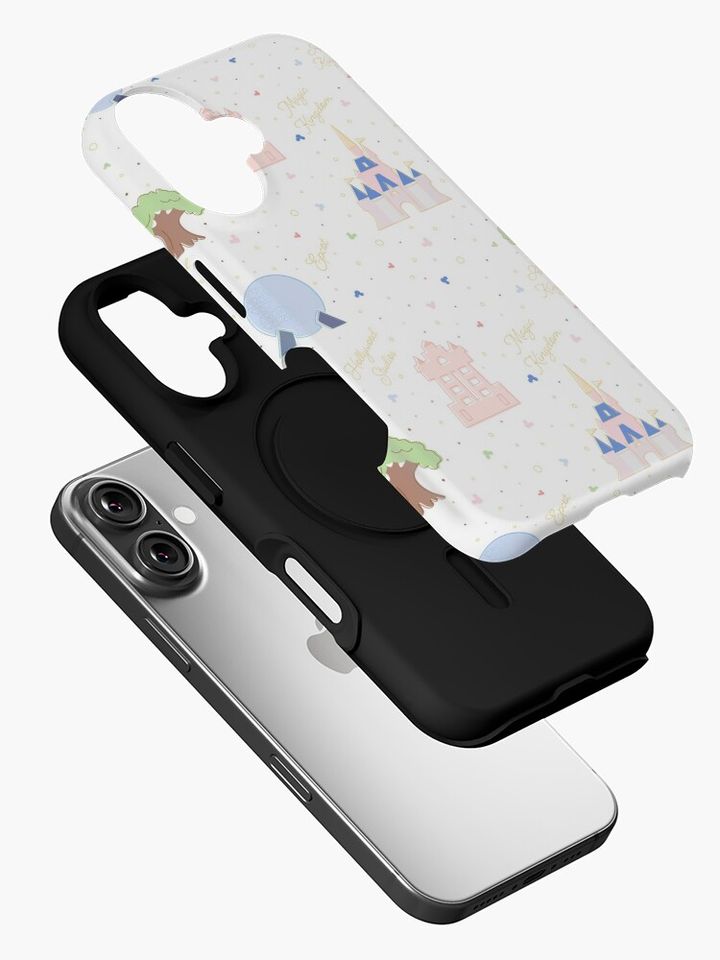 Four Magic Kingdoms Pattern iPhone Case