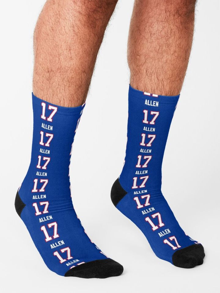 Josh Allen Socks, Gift For Fan