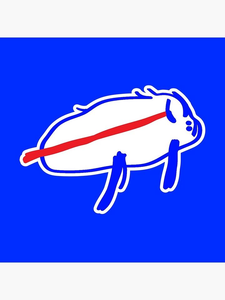 Josh Allen Drawing Pillow, Gift for Fan