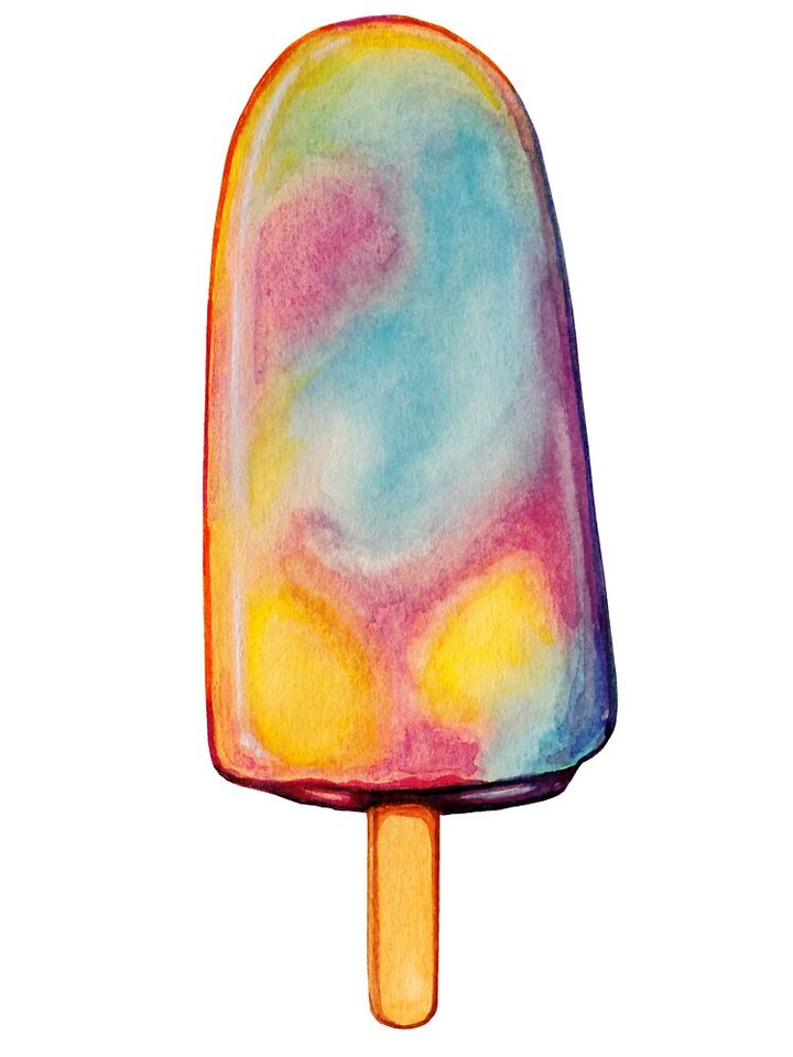 Rainbow Paddle Pop Pattern Kids T-Shirt