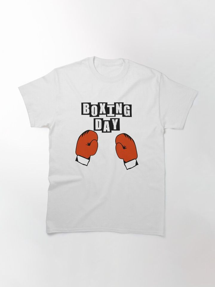 Boxing Day Red Gloves - White Classic T-Shirt