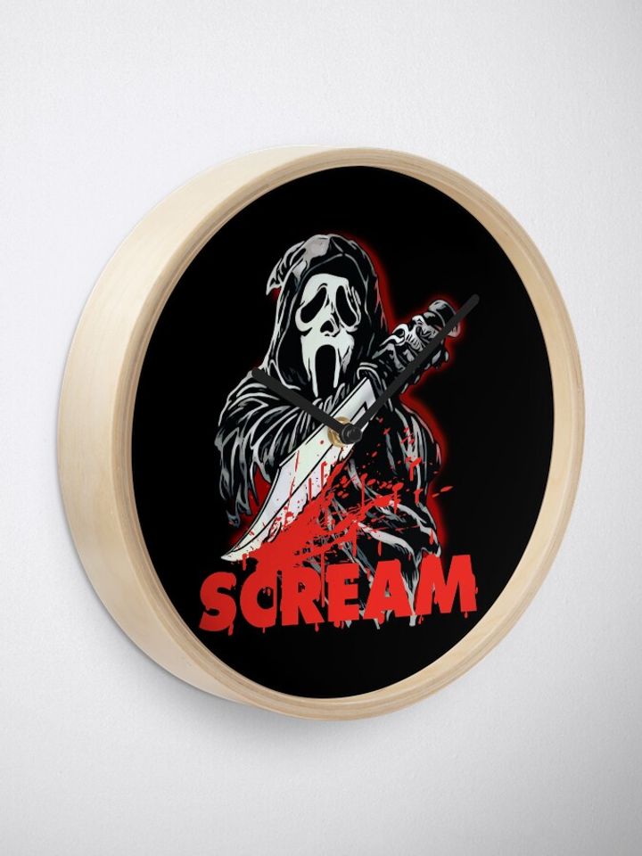 Scream Movie Clock