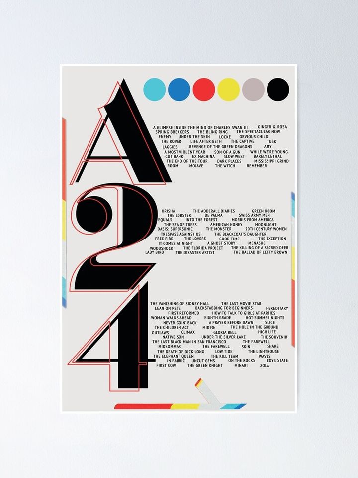 A24 Film Poster Poster
