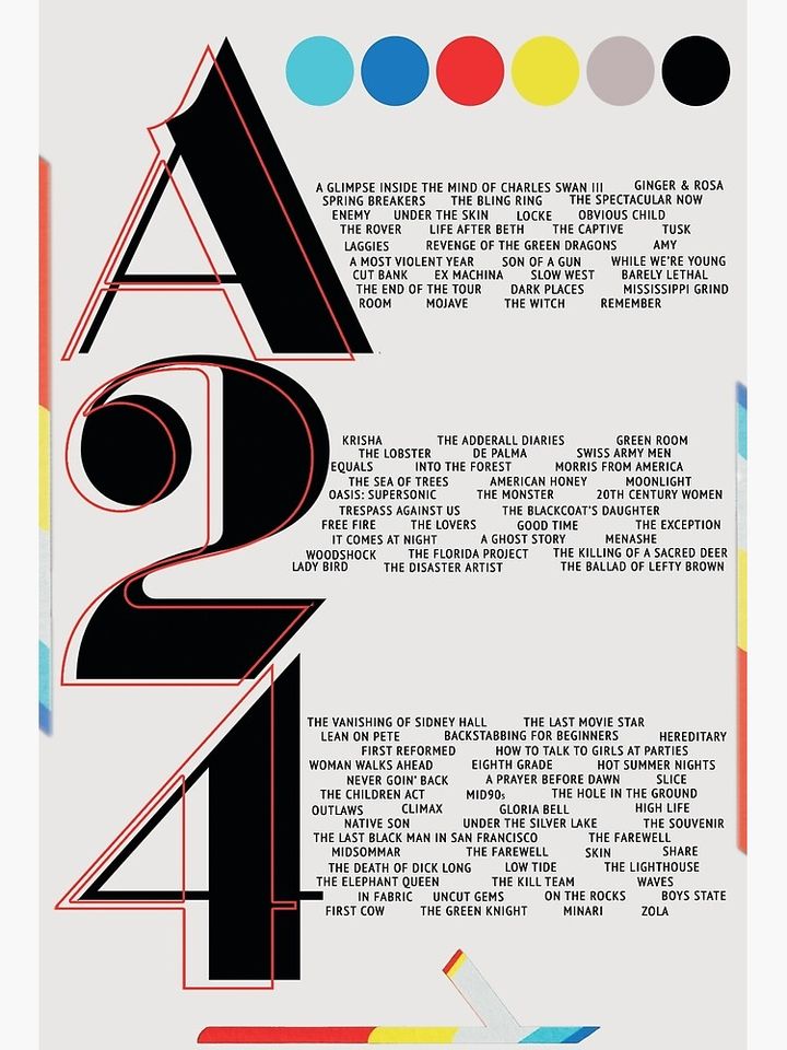 A24 Film Poster Poster