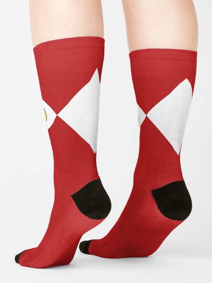 MMPR Red Ranger With Coin Socks