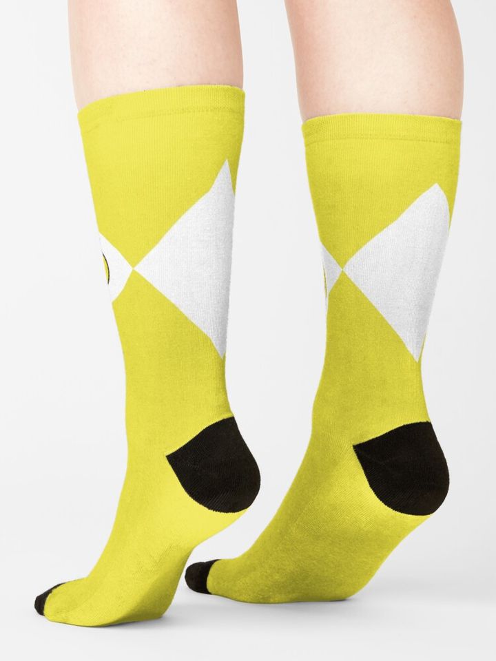 MMPR Yellow Ranger With Coin Socks