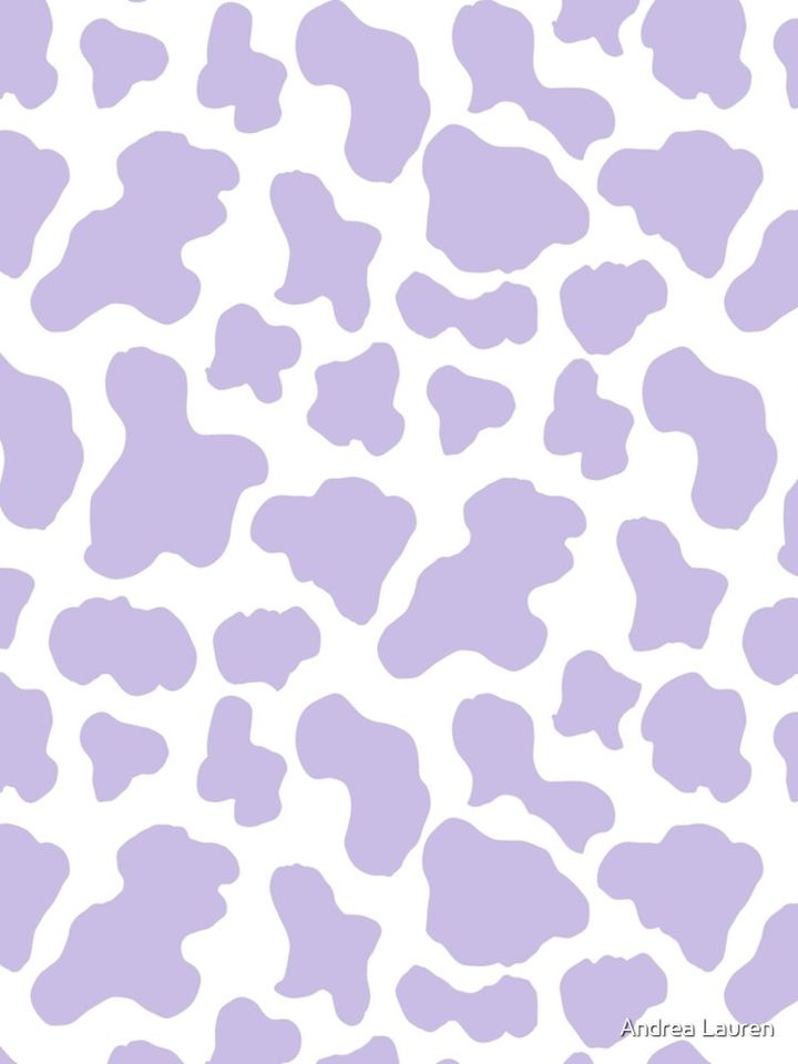 Pastel purple cow print aesthetic  pattern  Leggings