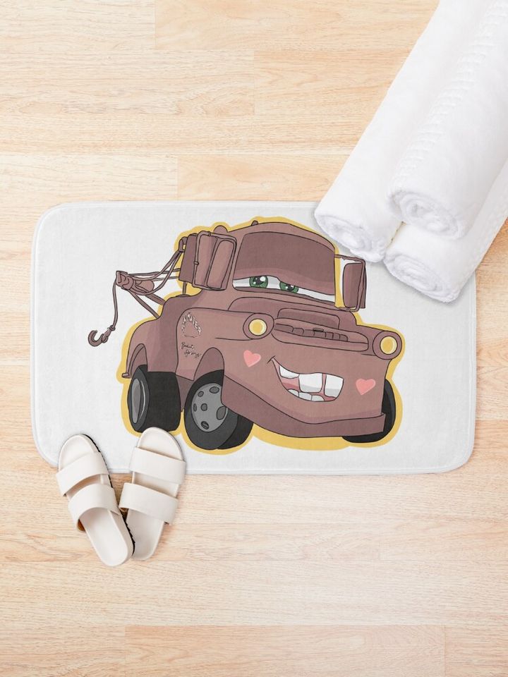 Tow Mater Disney Bath Mat, Disney Decor