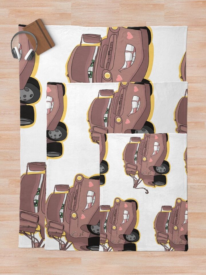 Tow Mater Kawaii Throw Blanket