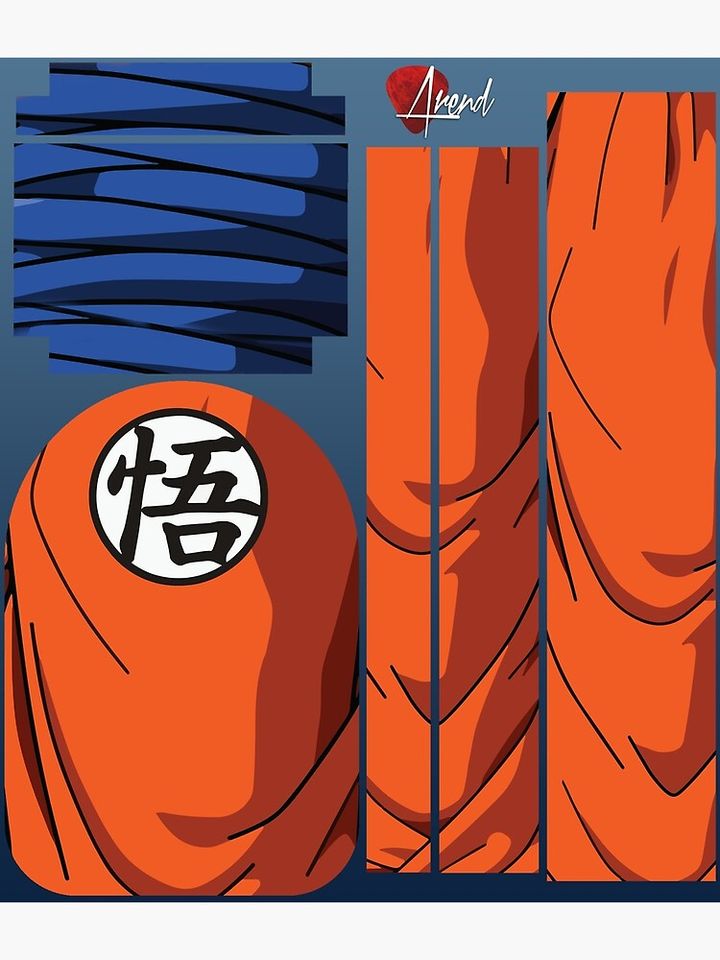 Backpack - Goku Uniform  悟  Backpack, Gift for Fan, Back to School Gift for Kids Fan