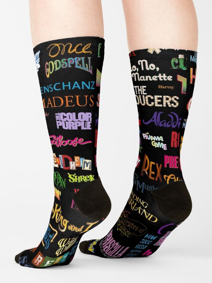 Broadway Musicals Socks