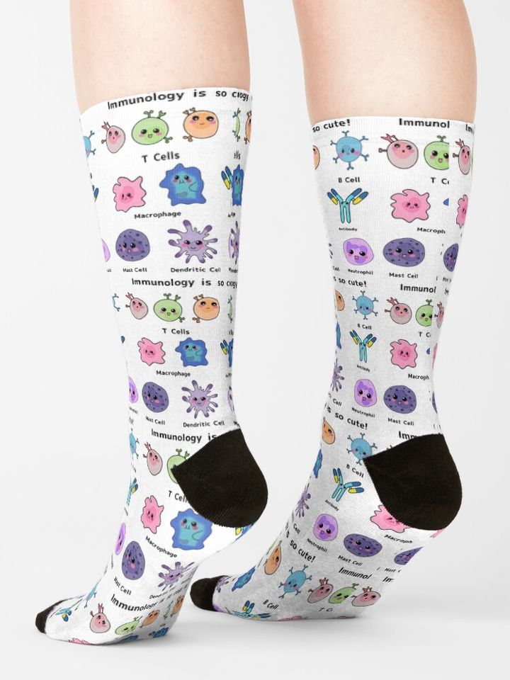 Immunology is so Cute Version 2 Socks
