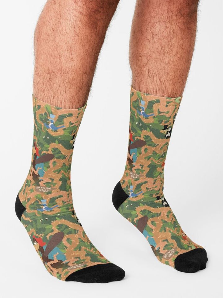 Splash Mountain “I Can't Run Away From Trouble” Socks