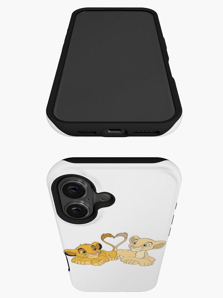 Simba and Nala Clipart iPhone Case