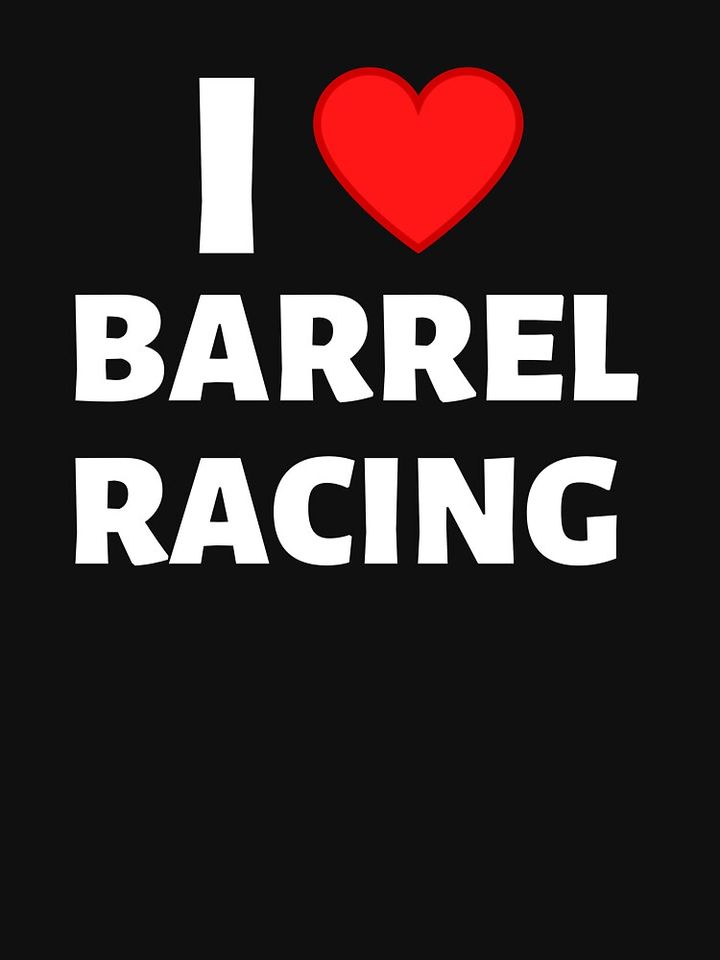 I Love Barrel Racing Racerback Tank Top