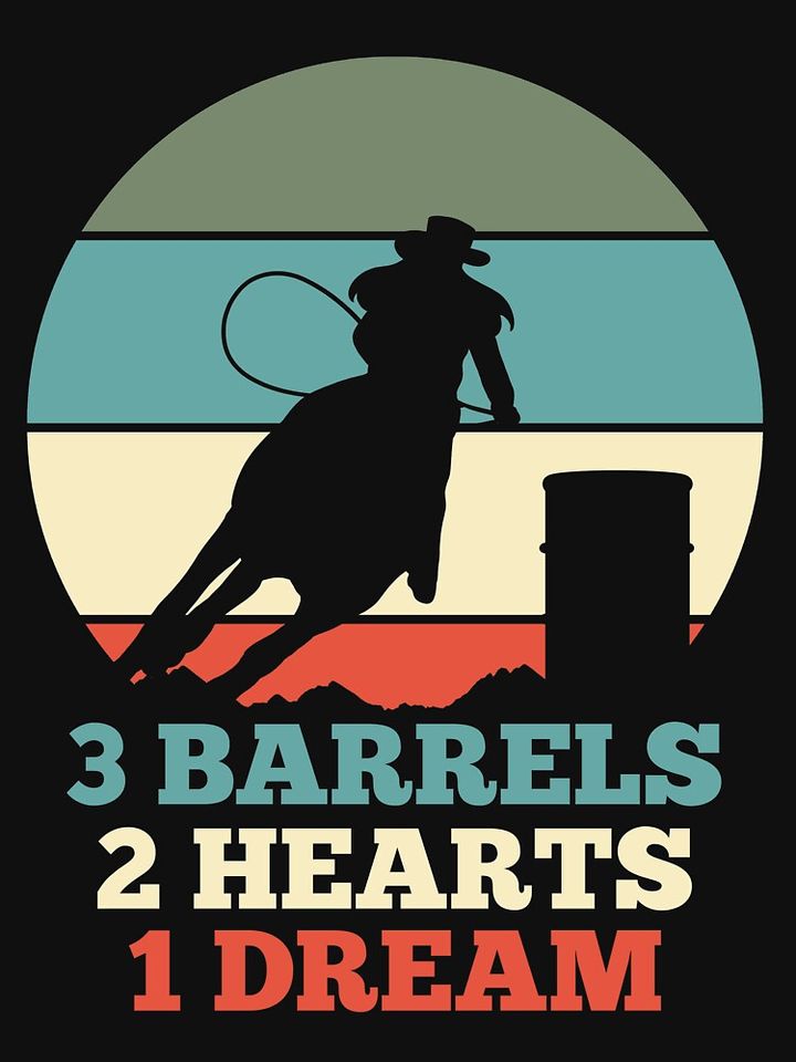 Barrel Racing Horse Riding Cowgirl Vintage Classic T-Shirt