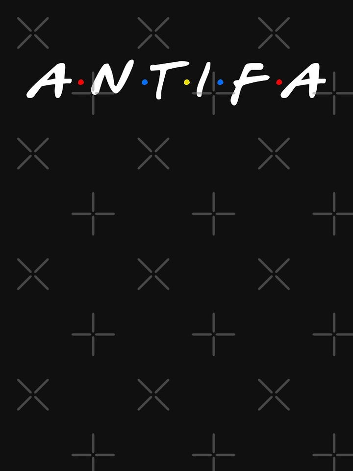 Bold Antifa White Text Classic T-Shirt