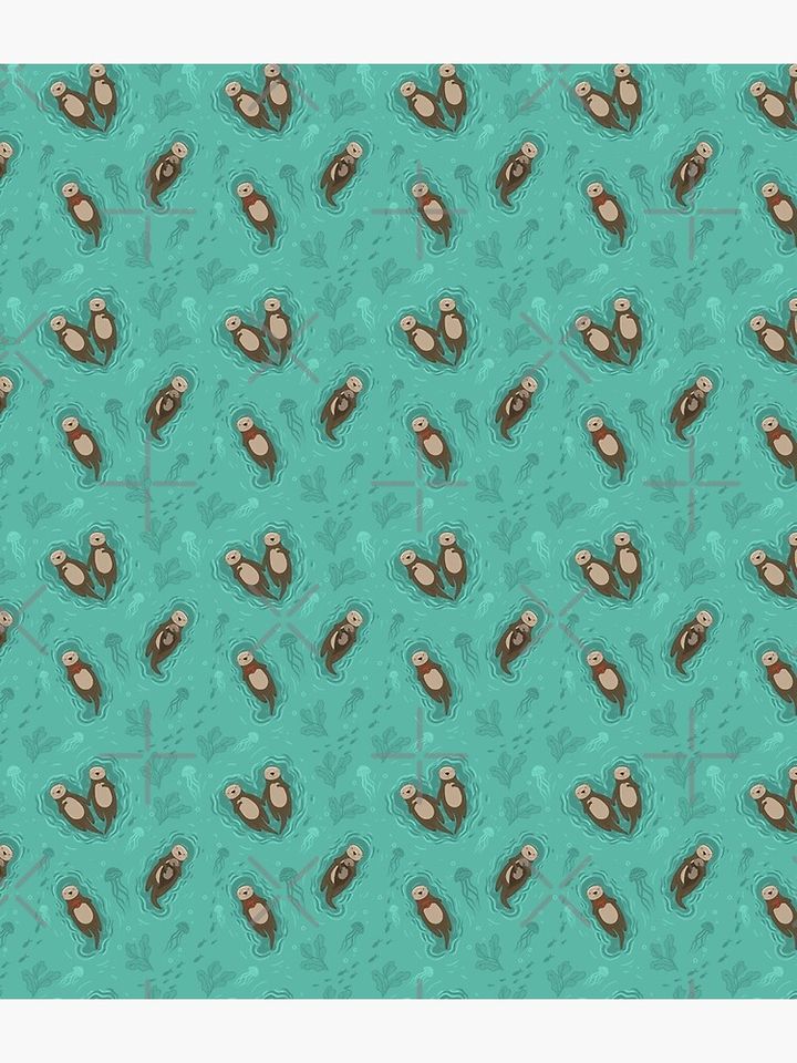 Sea Otter Pattern Backpack