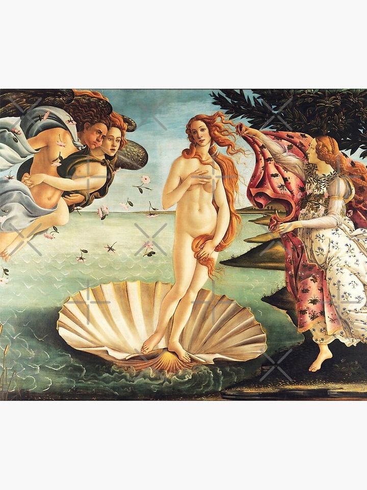 The Birth Of Venus (1485-1486) - Classic Art - Sandro Botticelli Shower Curtain