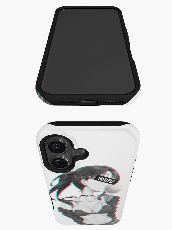 Cute anime girl waifu material iPhone Case