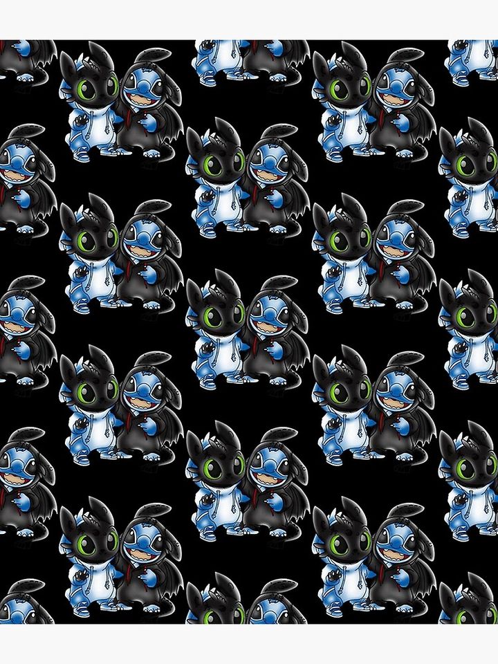 Stitch And Toothless Change Uniform Costume Uniform  Backpack
