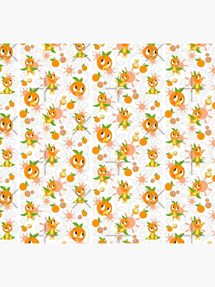 Hello Sunshine! - Orange Bird (white background) Socks