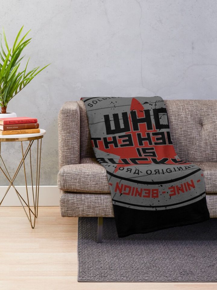 Winter Soldier - Who The Hell Is BUCKYY Bn? Throw Blanket