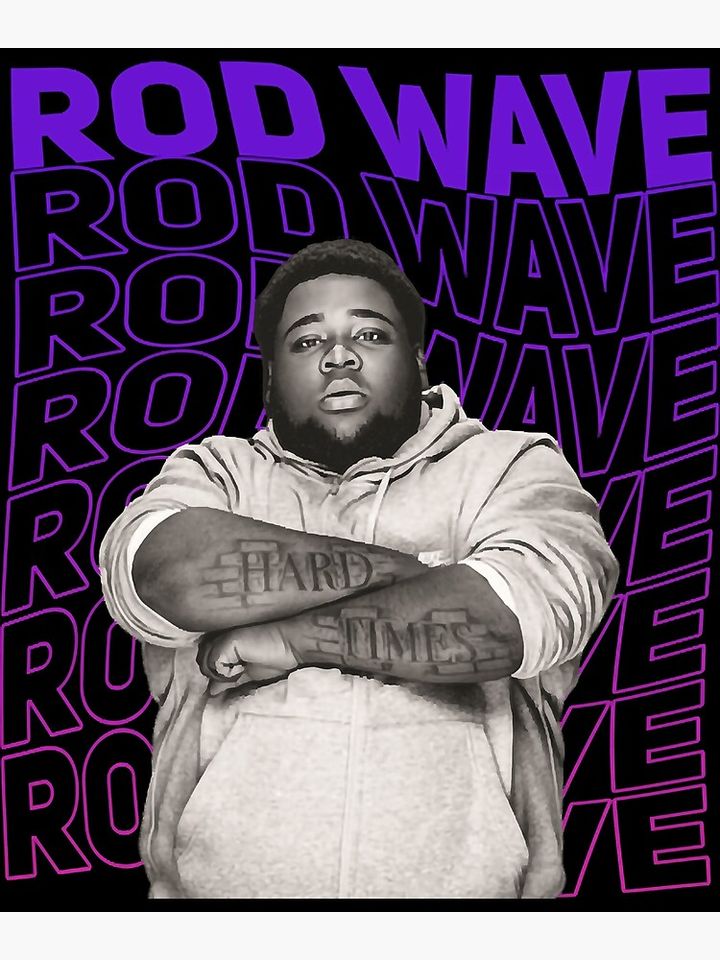 Rod Wave Poster Aesthetic Wall Print for Dorm Room