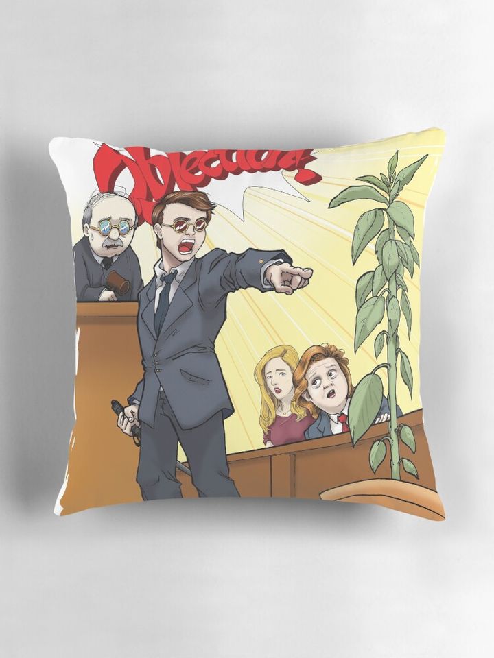 Objection!  Phoenix Wright vs Daredevil Pillow