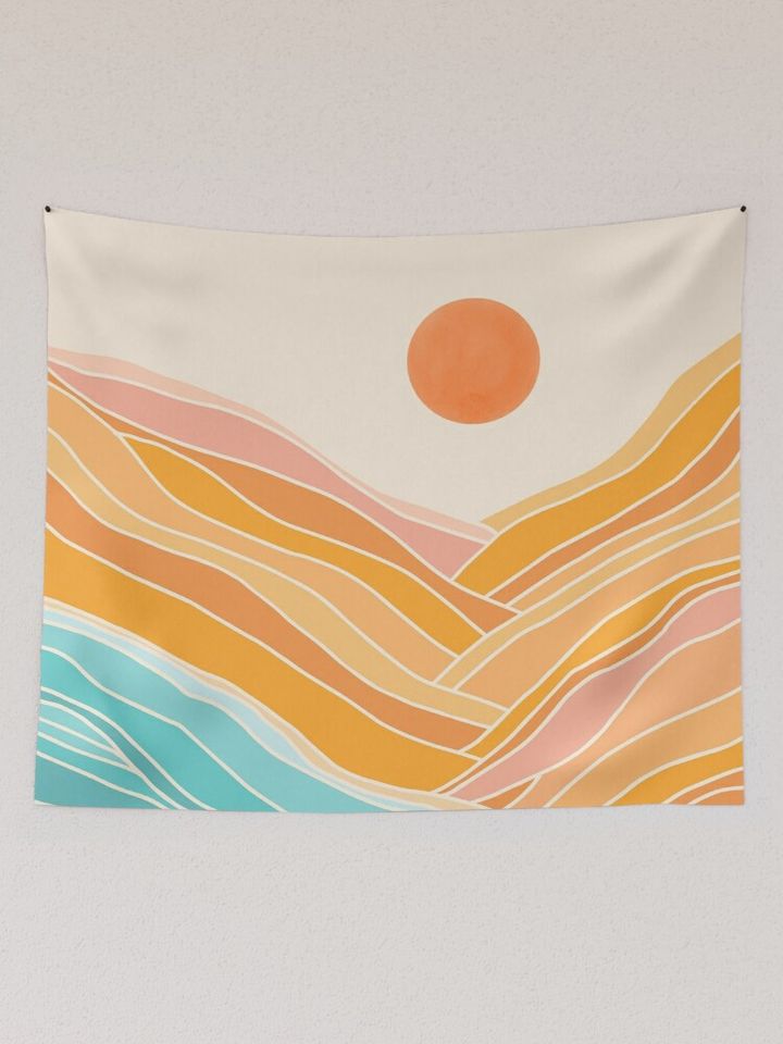 Adventure Is On The Horizon - Abstract Landscape Tapestry