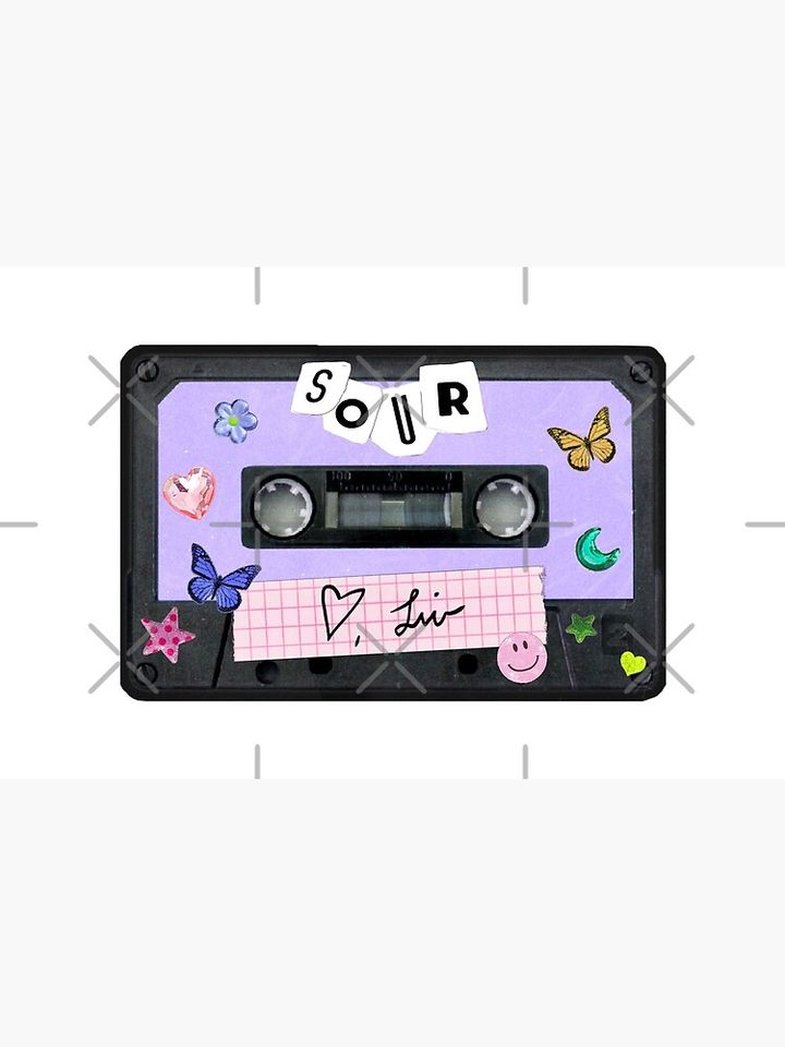 Olivia Rodrigo Sour Cassette Makeup Bags