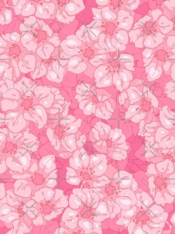 The cute ligt pink sakura flowers iPhone Case