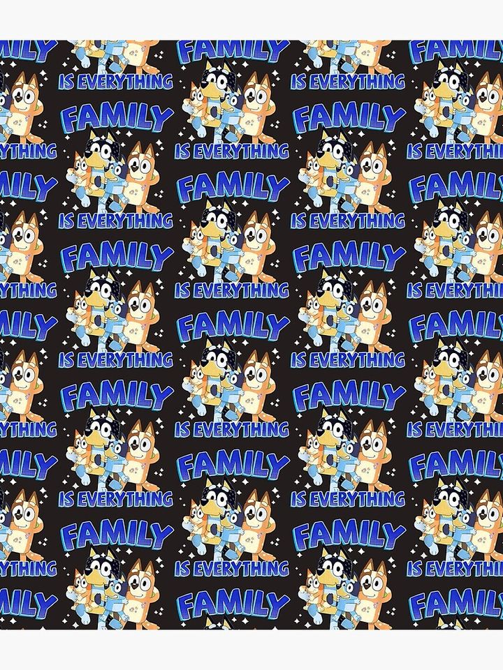 B.l.u.e.y-Dad-Mom Family Is Everything For Father's Day Backpack