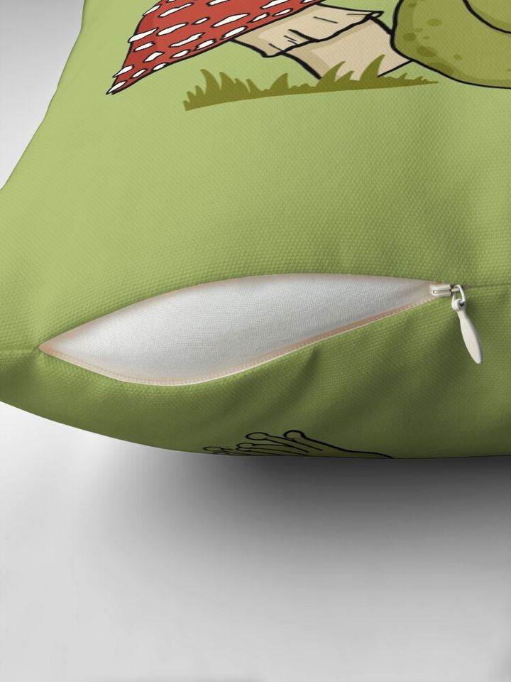 Cute Cottagecore Frog in Mushroom Hat Reading a Book: A Goblincore Toad Bookworm