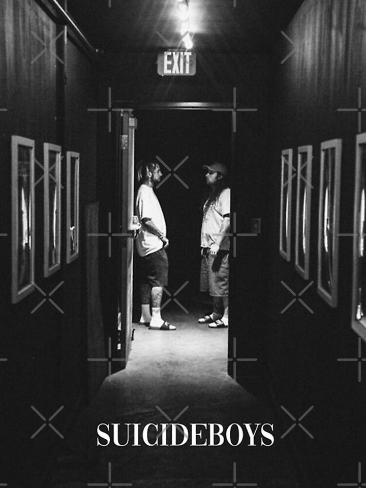 Suicideboys ruby and scrim posing for picture poster design iPhone Case