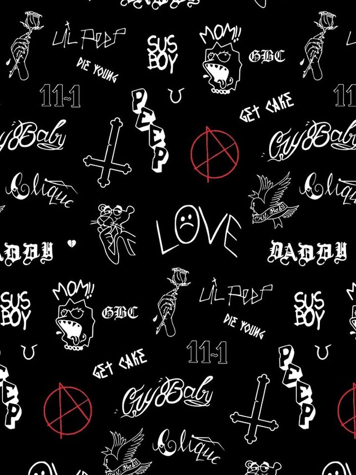 Lil Peep Tattoos iPhone Case