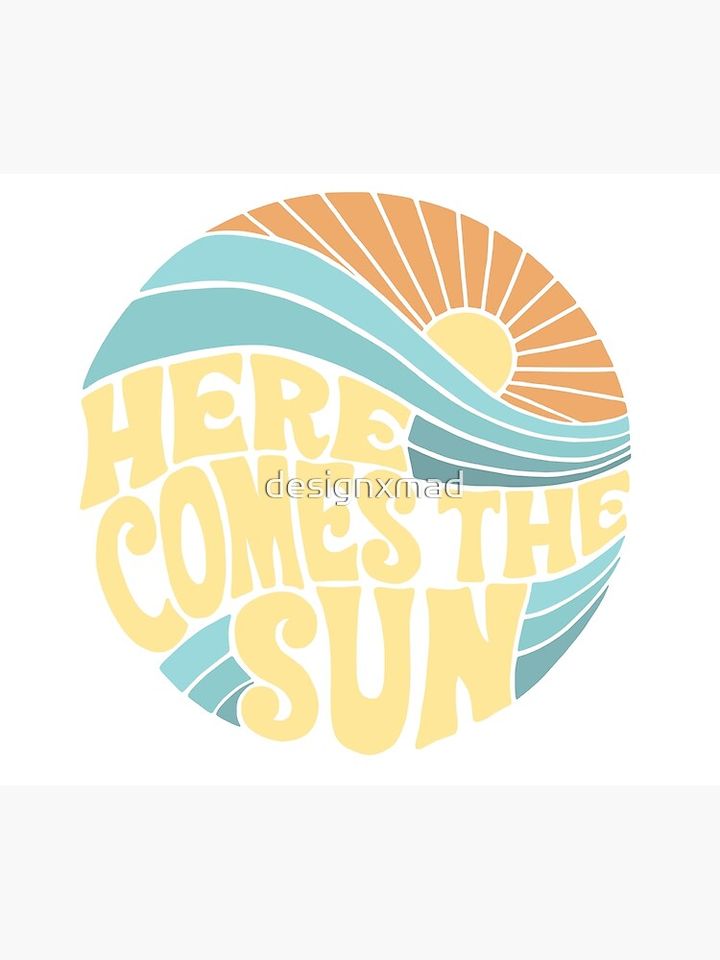 Groovy Here Comes the Sun Photographic Print