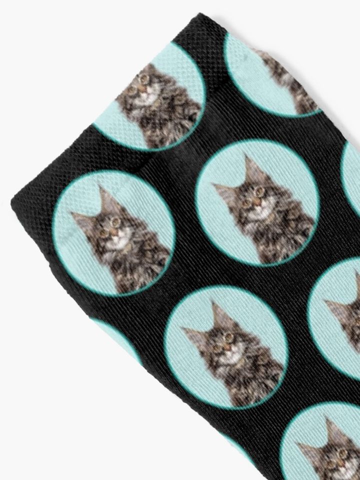 Cute Maine Coon Funny Maine Coon Lovers Socks