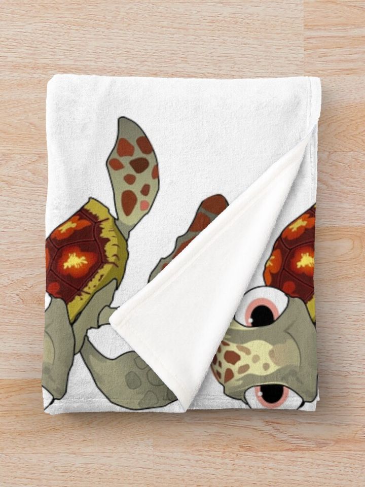 Cute squirt finding nemo Throw Blanket