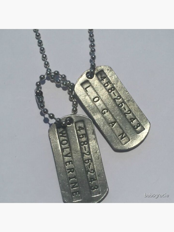 xmen logan dogtag Pillow