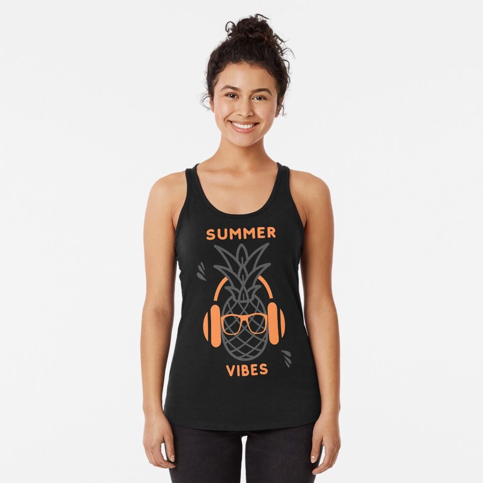 Summer Vibes Racerback Tank Top