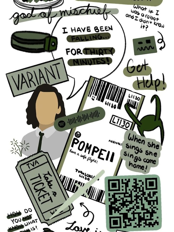 Loki Collage 001 iPhone Case