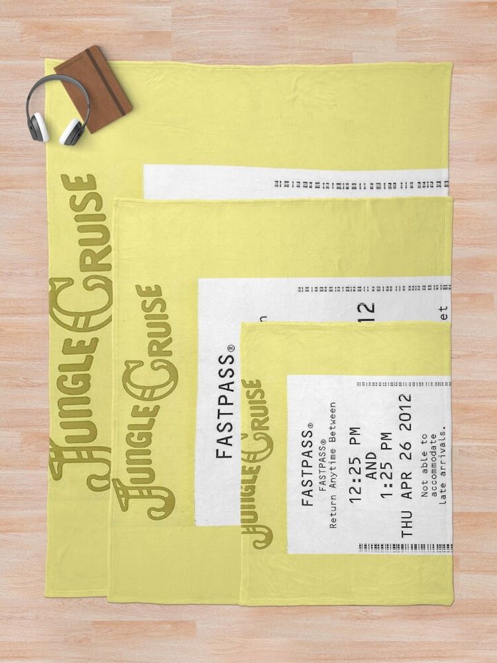 Jungle Cruise Fastpass Throw Blanket