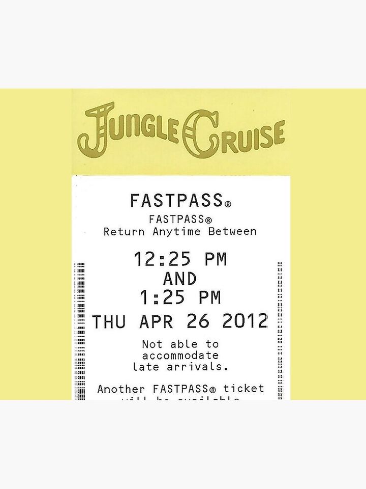 Jungle Cruise Fastpass Throw Blanket