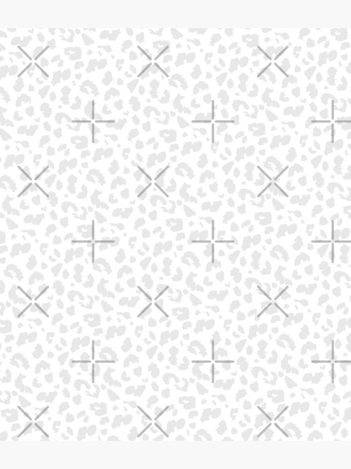 Silver Gray Leopard Print Backpack